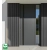 Pannello di facciata WPC TWIX SLIM, GRIGIO con fughe nere, 6 doghe sottili (0,64 m²)