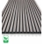 Pannello di facciata WPC TWIX SLIM, GRIGIO con fughe nere, 6 doghe sottili (0,64 m²)