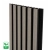 WPC fasadni panel, 223x26x2900 mm, SIVO s črnimi fugami, 6 rešetk (0,64 m²)
