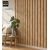 Listelli decorativi 3D per pareti e soffitto, listello in legno (ROVERE CHIARO), 16x28mm