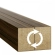 Listelli decorativi 3D, listelli in legno per pareti, soffitti o pareti divisorie (28x37 mm) (noce chiaro)