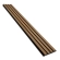 WPC fasadni panel TEAK/ČRNA, 219x2900 mm, valovita tekstura, half co-extrusion (0,63 m²)
