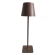 Lampada da tavolo per ristoranti, MARRONE, con batteria ricaricabile, 3600 mAh