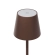 Lampada da tavolo per ristoranti, MARRONE, con batteria ricaricabile, 3600 mAh