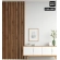Listelli decorativi 3D, listelli in legno per pareti, soffitti o pareti divisorie (28x37 cm) (ROVERE DULANO)