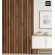 Listelli decorativi 3D, listelli in legno per pareti, soffitti o pareti divisorie (28x37 cm) (ROVERE DULANO)