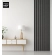 Listelli decorativi 3D, listelli in legno per pareti, soffitti o pareti divisorie (28x37 mm) (nero)