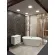 Pareti divisorie in legno realizzate con lamelle decorative (rovere wotan)