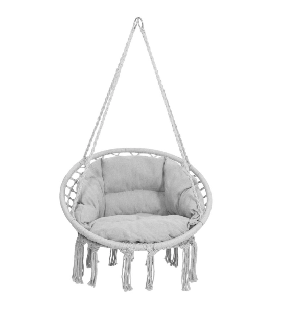 Dondolo da giardino SPR0045, grigio, fino a 150 kg