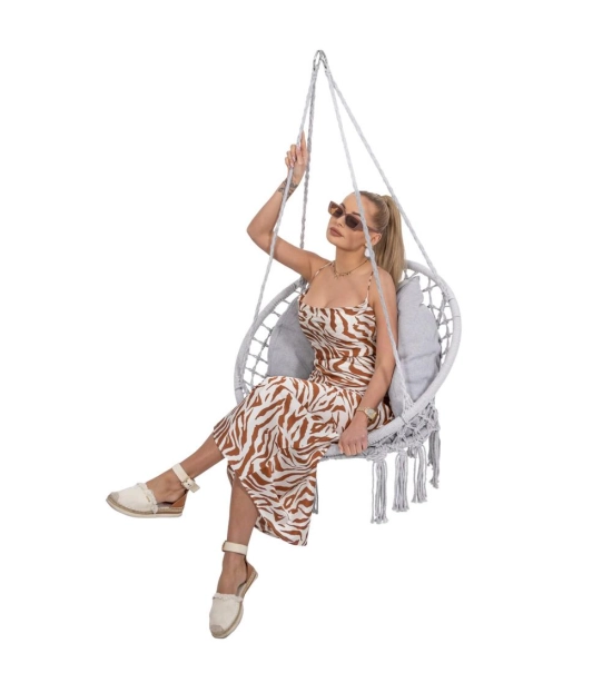 Dondolo da giardino SPR0045, grigio, fino a 150 kg