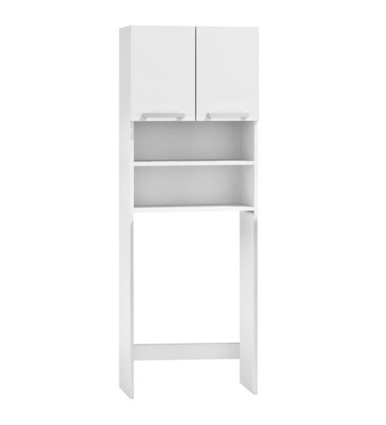 Mobile per lavatrice, bianco, 183x64x30cm