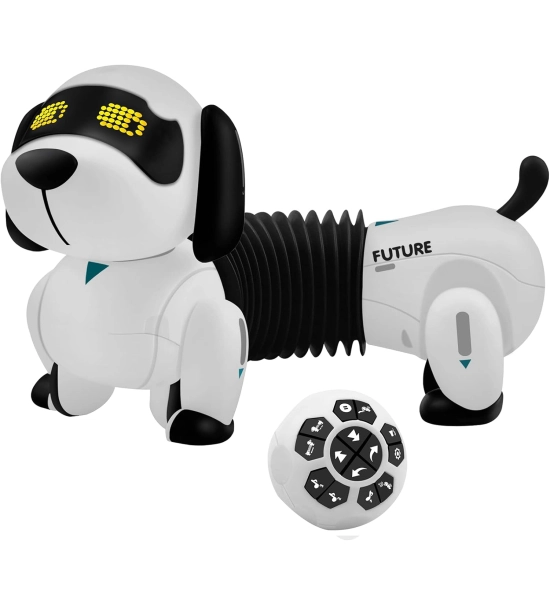 Cane robot DOGGY, giocattolo per bambini, bassotto, telecomando + seguito