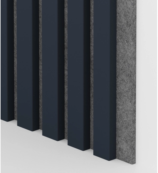 Pannelli Acustici in Legno Fonoassorbenti, antracite, 28x275cm (0.77 m²)