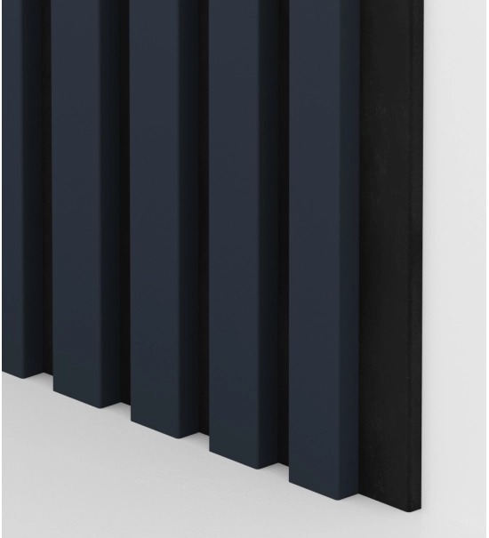 Pannelli Acustici in Legno Fonoassorbenti, antracite, 28x275cm (0.77 m²)