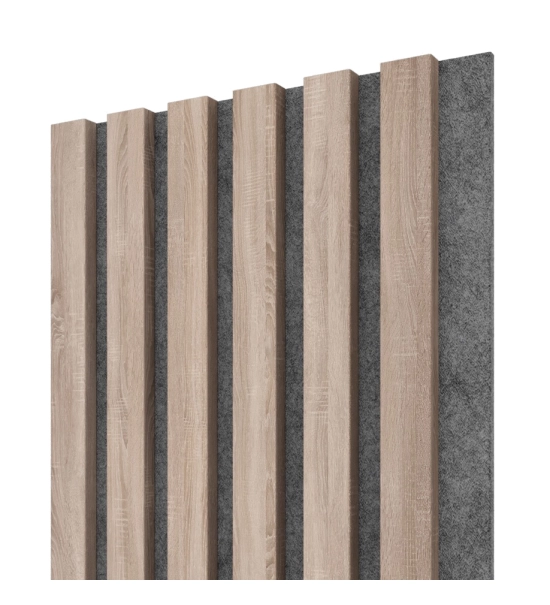 Pannelli Acustici in Legno Fonoassorbenti, rovere Sonoma, 30x275 cm (0,82 m²)