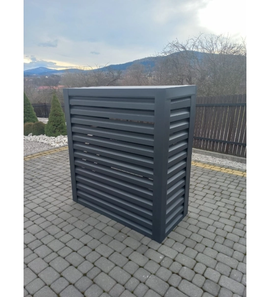Protezione esterna per pompa di calore, antracite, 120x150x80 cm
