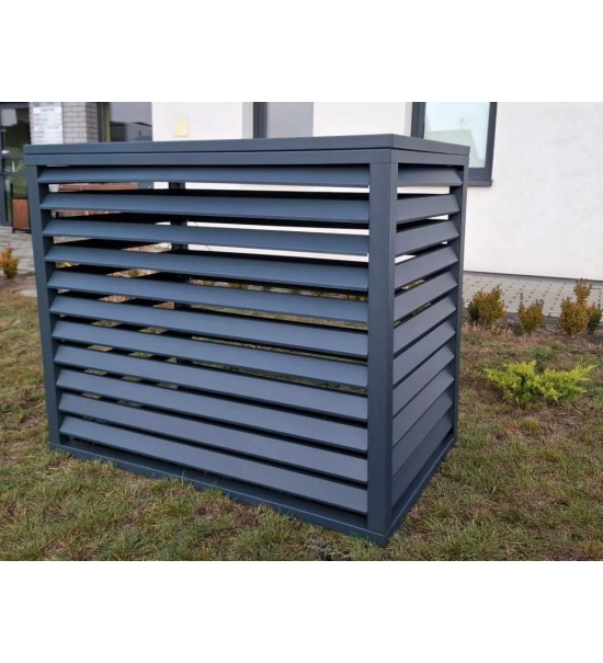 Protezione esterna per pompa di calore, antracite, 120x150x80 cm