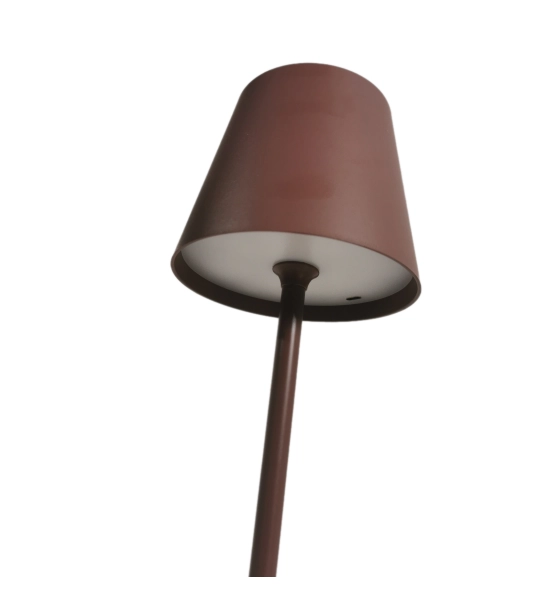 Lampada da tavolo per ristoranti, MARRONE, con batteria ricaricabile, 3600 mAh