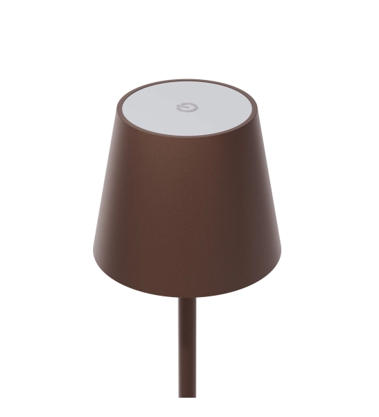 Lampada da tavolo per ristoranti, MARRONE, con batteria ricaricabile, 3600 mAh