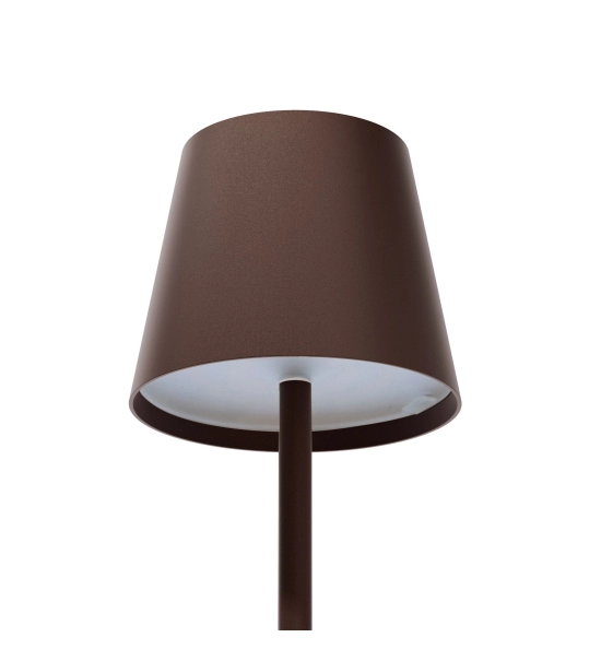 Lampada da tavolo per ristoranti, MARRONE, con batteria ricaricabile, 3600 mAh