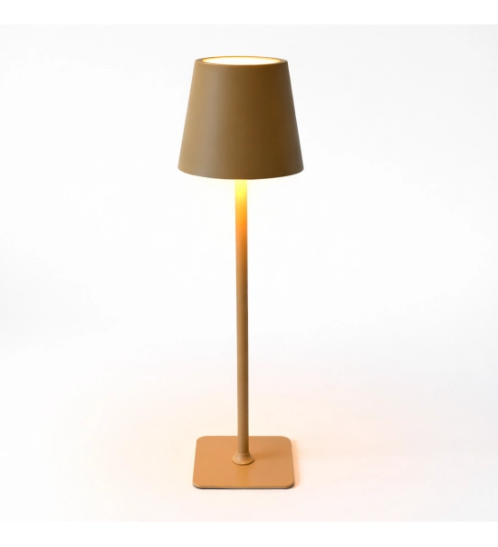 Lampada da tavolo per ristoranti, BEIGE, con batteria, ricaricabile, 3600 mAh
