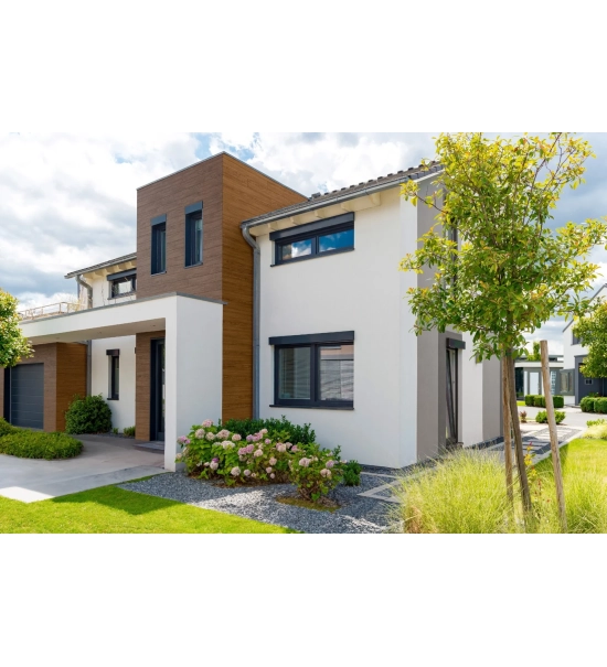 Rivestimento per facciate in rotolo, imitazione legno, winchester, 260 cm x 16 cm x 0,3 cm (0,41 m²)