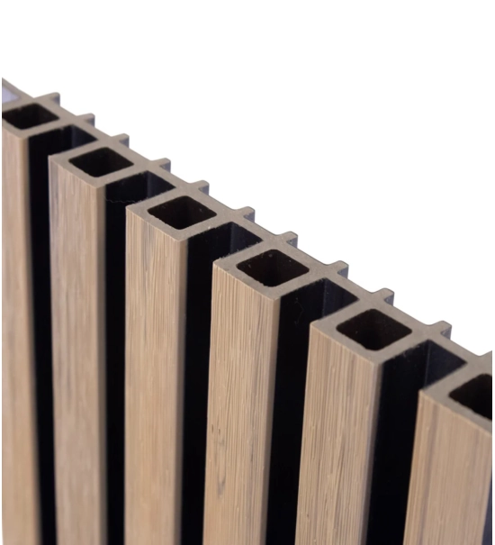 Pannello di facciata WPC, 223x26x2900 mm, ROVERE CHIARO con fughe nere, 6 griglie (0,64 m²)