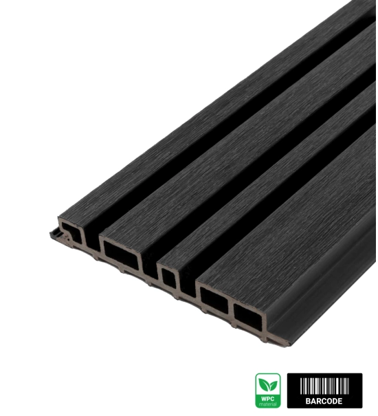 Pannello di facciata WPC BARCODE PREMIUM, 219x2900 mm, NERO (0,63 m²)