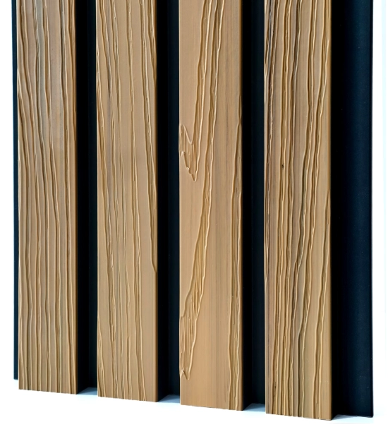 Pannello di facciata WPC, 219x2900 mm, bicolore, ROVERE CHIARO & NERO (0,63 m²)