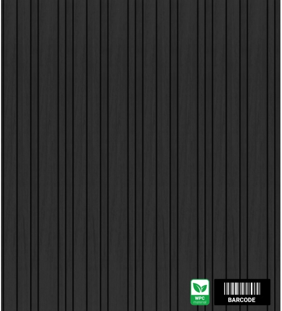 Pannello di facciata WPC BARCODE PREMIUM, 219x2900 mm, NERO (0,63 m²)
