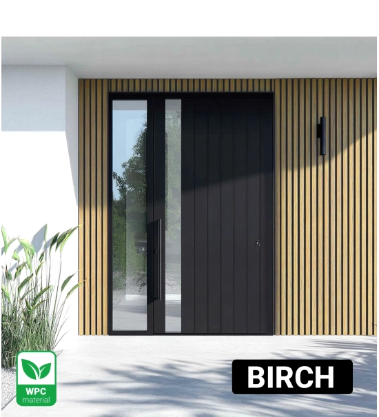 Pannello di facciata WPC, 219x2900 mm, bicolore, ROVERE CHIARO & NERO (0,63 m²)