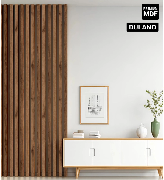 Listelli decorativi 3D, listelli in legno per pareti, soffitti o pareti divisorie (28x37 cm) (ROVERE DULANO)