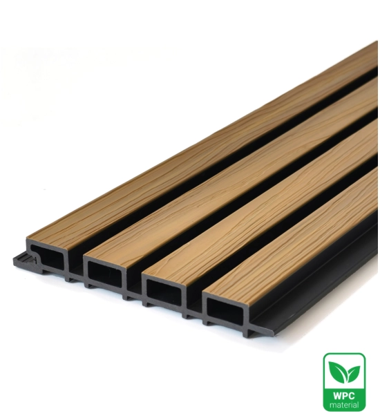 Pannello di facciata WPC, 219x2900 mm, bicolore, ROVERE CHIARO & NERO (0,63 m²)