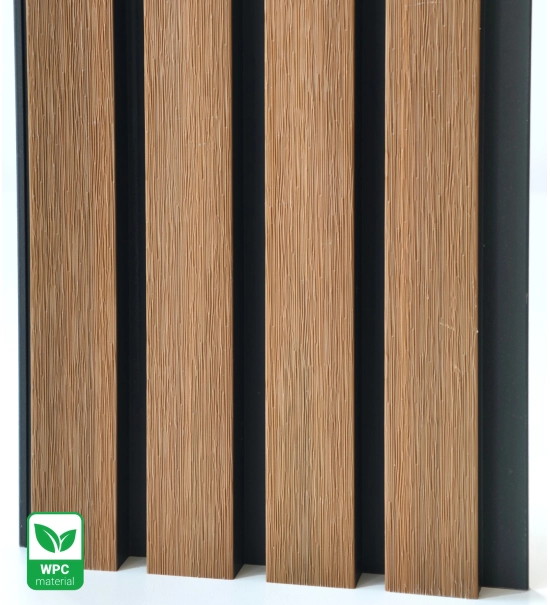 Pannello di facciata WPC TEAK/NERO, superficie SPAZZOLATA, 219x2900 mm, bicolore (0,63 m²)