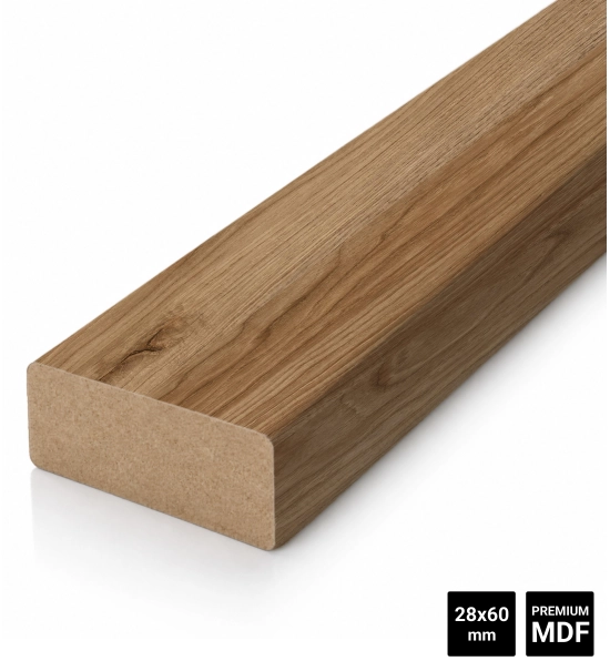 Listelli in legno per pareti divisorie (28x60 mm) (ROVERE CATANIA)