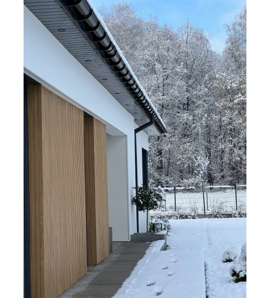 Rivestimento di facciata a lamelle, effetto legno, TOSCANA, 260 x 18 x 0,3 cm (0,47 m²)