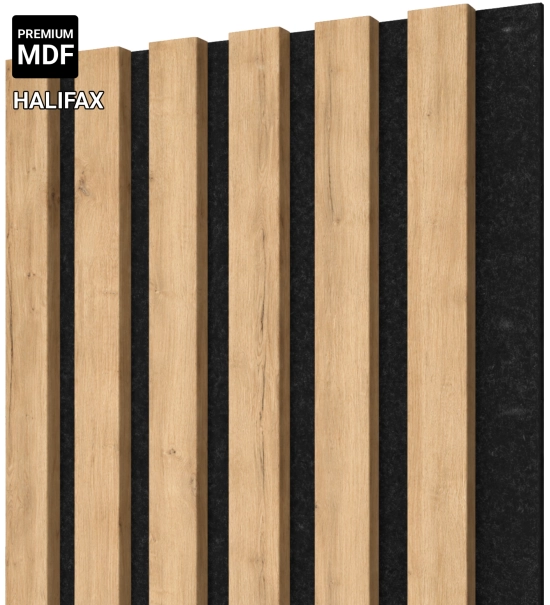 Pannello acustico in legno, OAK HALIFAX, 28x275 cm (0,77 m²)