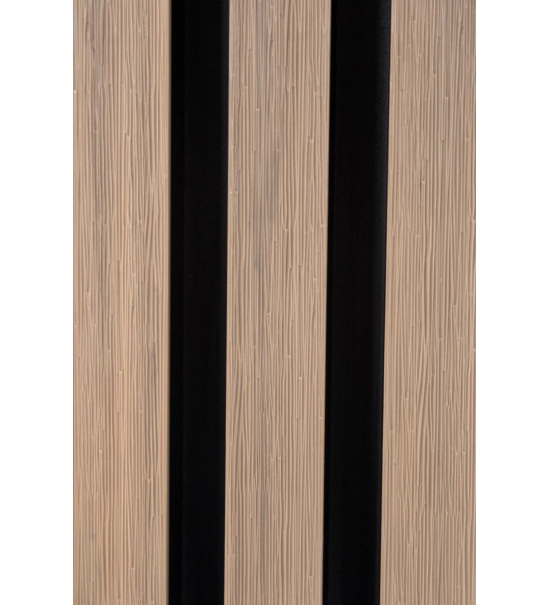 Pannello di facciata WPC, 223x26x2900 mm, ROVERE CHIARO con fughe nere, 6 griglie (0,64 m²)