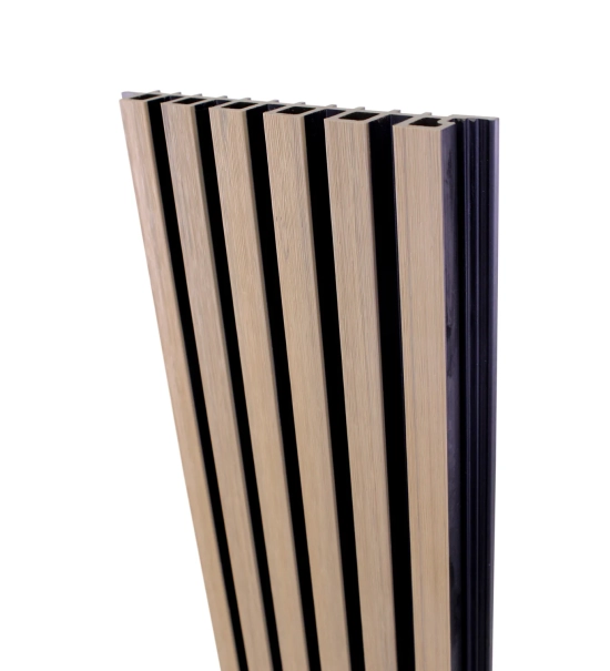 Pannello di facciata WPC, 223x26x2900 mm, ROVERE CHIARO con fughe nere, 6 griglie (0,64 m²)