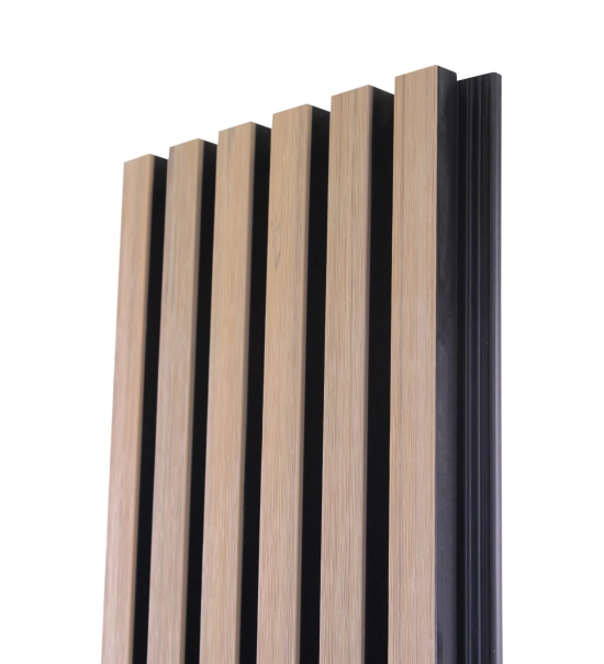 Pannello di facciata WPC, 223x26x2900 mm, ROVERE CHIARO con fughe nere, 6 griglie (0,64 m²)