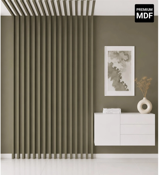 Lamelle decorative 3D per parete e soffitto, listello in legno (OLIVA) 16x28 mm