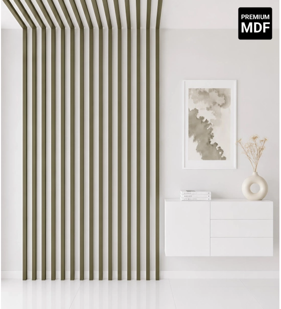 Lamelle decorative 3D per parete e soffitto, listello in legno (OLIVA) 16x28 mm