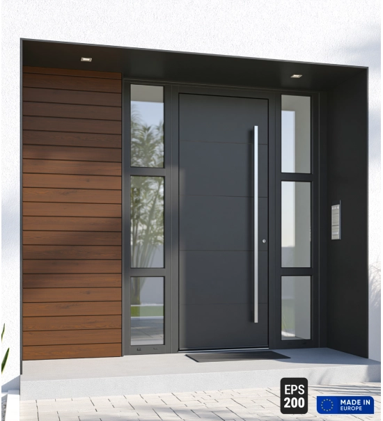 Pannello di facciata EPS200, effetto legno, NOCE, 18x1,9x200 cm (0,36 m²)
