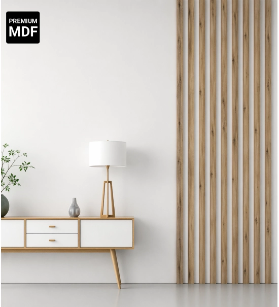 Listelli decorativi 3D, listelli in legno per pareti, soffitti o pareti divisorie (28x37 cm) (ROVERE DULANO)