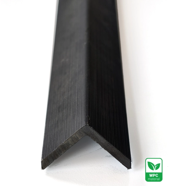 Zaključni L profil za WPC leseni paneli, 2900 mm (ČRNA)