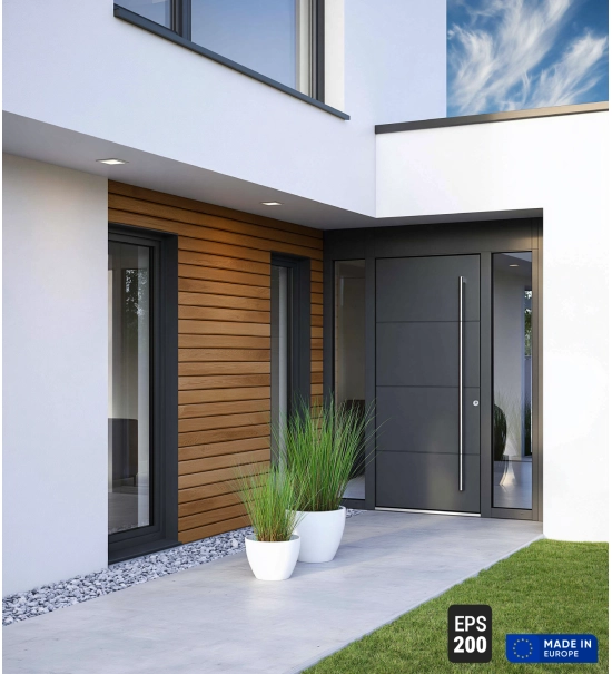 Pannello di facciata EPS200, effetto legno, ROVERE DORATO, 18x1,9x200 cm (0,36 m²)