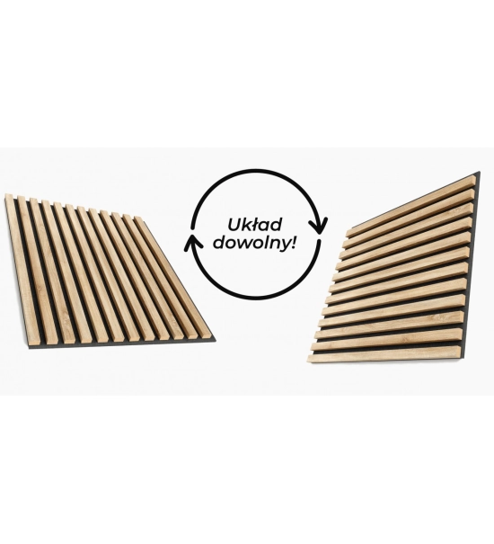Pannelli Acustici in Legno Fonoassorbenti, rovere sonoma, 60x60cm